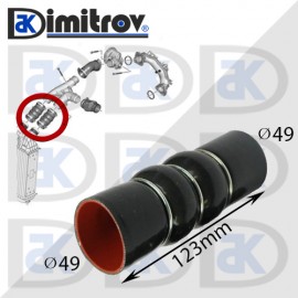 Маркуч турбо Citroen C3 C4 DS3 C-ELYSEE Peugeot 1007 207 208 4008